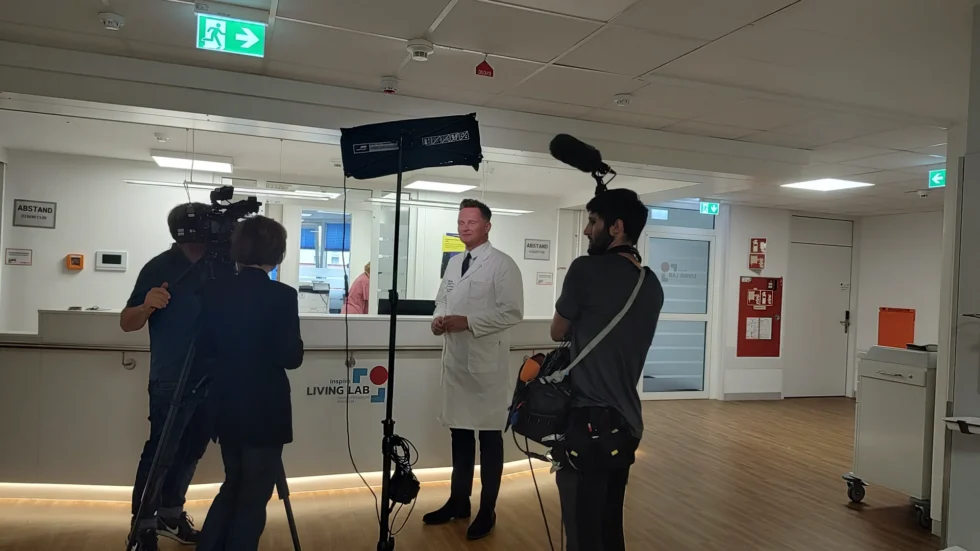 Ein Filmteam von 3sat nano zu Besuch im INSPIRE Living Lab